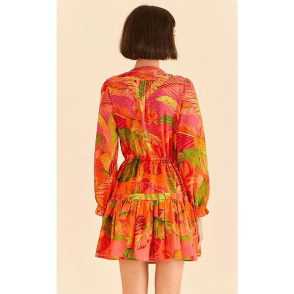 Farm Rio Ombre Forest Mini Dress S Small NEW - Picture 7 of 7